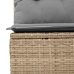 Set sofás jardín y cojines 8 pzas ratán sintético acacia beige