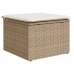 Set sofás jardín y cojines 7 pzas ratán sintético acacia beige