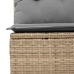 Set de sofás de jardín y cojines 8 piezas ratán sintético beige