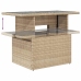 Set de sofás de jardín y cojines 8 piezas ratán sintético beige