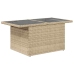 Set sofás de jardín 7 piezas y cojines ratán sintético beige