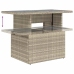 Set muebles jardín 9 pzas y cojines ratán sintético gris claro