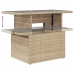 Set sofás de jardín 7 piezas y cojines ratán sintético beige