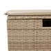 Set sofás jardín y cojines 6 pzas ratán sintético acacia beige
