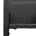 Set bar jardín sin cojines 3 pzas ratán sintético acacia negro