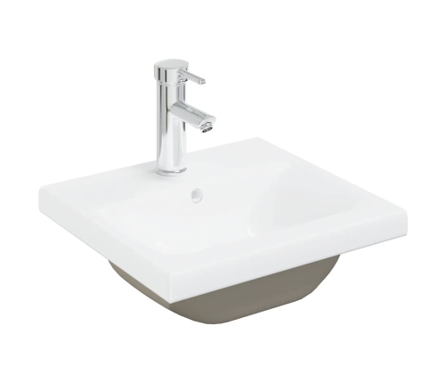 Mueble para lavabo con lavabo integrado y grifo roble artesanal