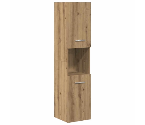 Juego de muebles baño 5 piezas madera ingeniería roble artisan