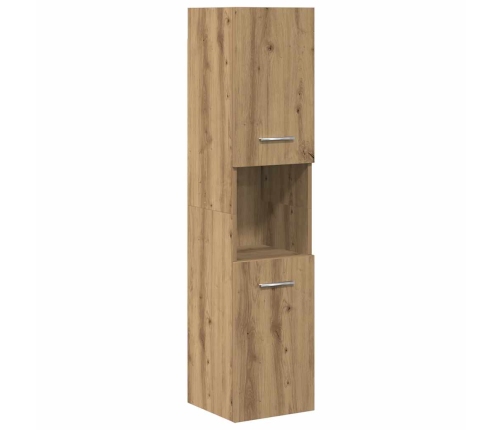 Juego de muebles baño 5 piezas madera ingeniería roble artisan