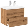 Mueble con lavabo integrado roble artesanal 61x39,5x49 cm