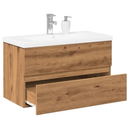 Mueble con lavabo integrado roble artisan