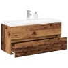 Mueble con lavabo integrado madera envejecida 91x39,5x49 cm