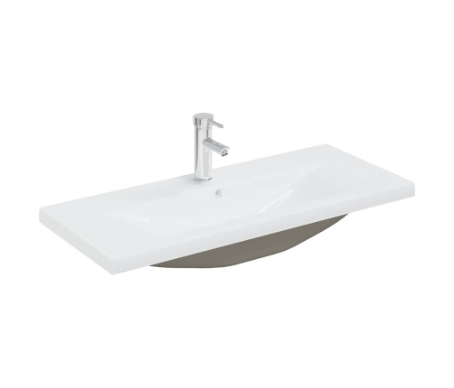 Mueble para lavabo con lavabo integrado y grifo roble artesanal