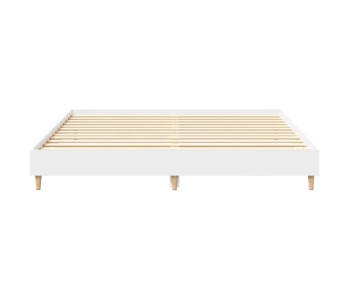 Cama sin colchón blanca 180x200 cm madera de ingeniería