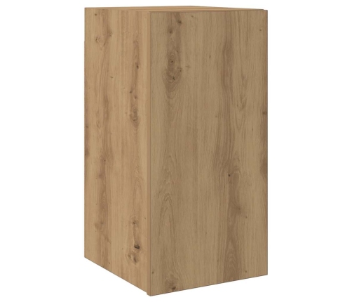 Mueble para TV de pared madera contrachapada artesanal 8 piezas