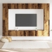 Conjunto de mueble de TV 8 piezas montado la pared madera vieja