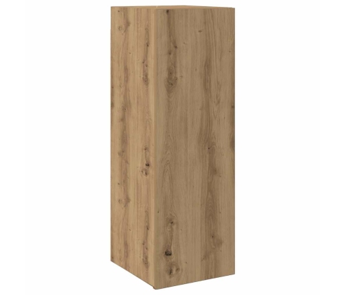 Mueble para TV de pared madera contrachapada artesanal 8 piezas