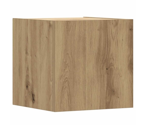 Mueble para TV de pared madera contrachapada artesanal 5 piezas