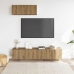 Mueble para TV de pared madera contrachapada artesanal 3 piezas