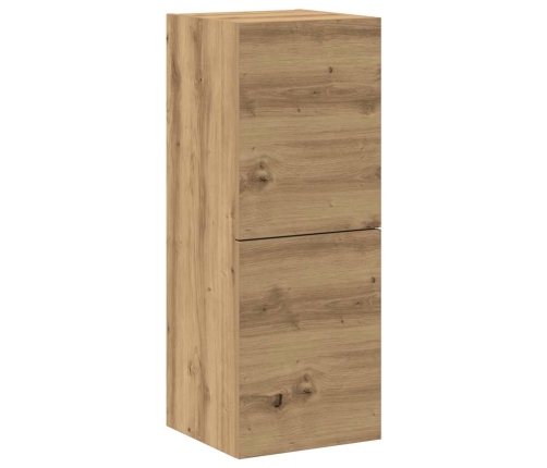 Mueble para TV de pared madera contrachapada artesanal 4 piezas