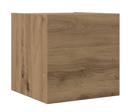 Mueble para TV de pared madera contrachapada artesanal 8 piezas