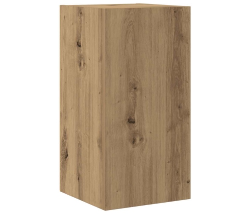 Mueble para TV de pared madera contrachapada artesanal 5 piezas