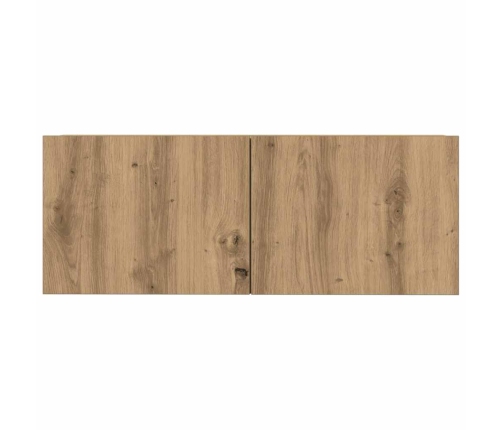 Mueble para TV de pared madera contrachapada artesanal 3 piezas