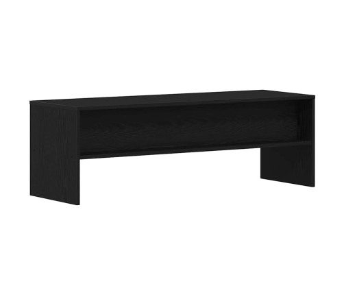 Mueble de TV madera de ingeniería negro roble 120x40x40cm