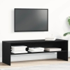 Mueble de TV madera de ingeniería negro roble 120x40x40cm