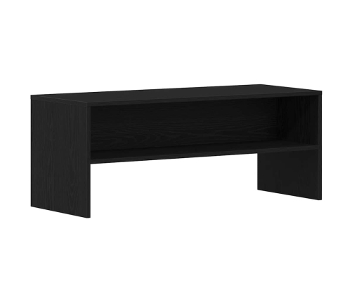 Mueble para TV madera contrachapada roble negro100x40x40 cm