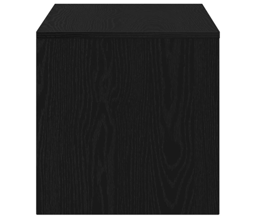 Mueble para TV madera contrachapada roble negro100x40x40 cm