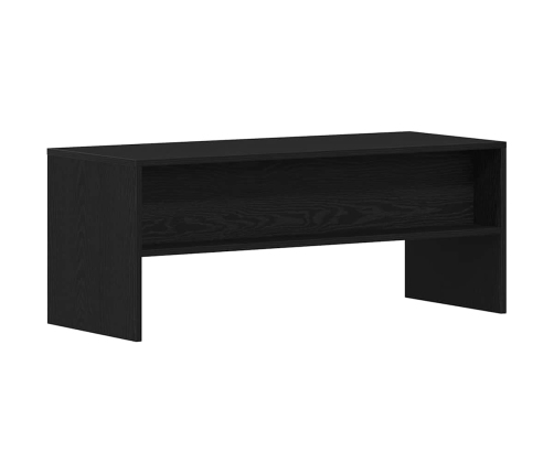 Mueble para TV madera contrachapada roble negro100x40x40 cm