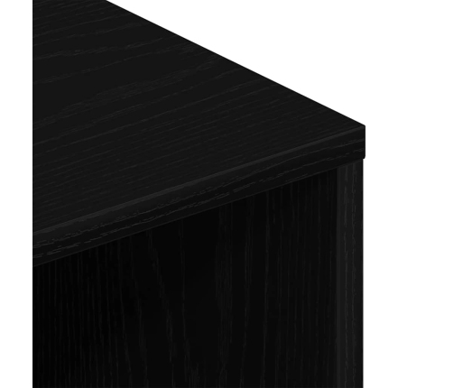 Mueble para TV madera contrachapada roble negro100x40x40 cm