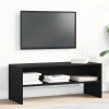 Mueble para TV madera contrachapada roble negro100x40x40 cm