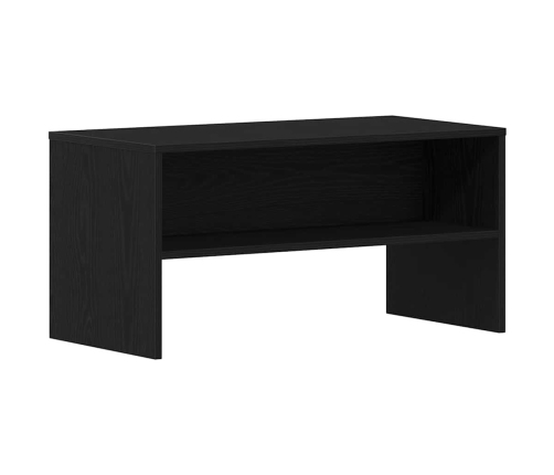 Mueble de TV madera de ingeniería roble negro 80x40x40 cm