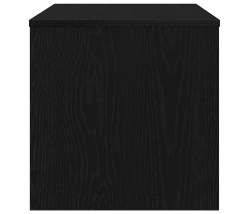 Mueble de TV madera de ingeniería roble negro 80x40x40 cm