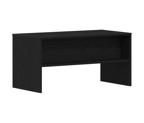 Mueble de TV madera de ingeniería roble negro 80x40x40 cm