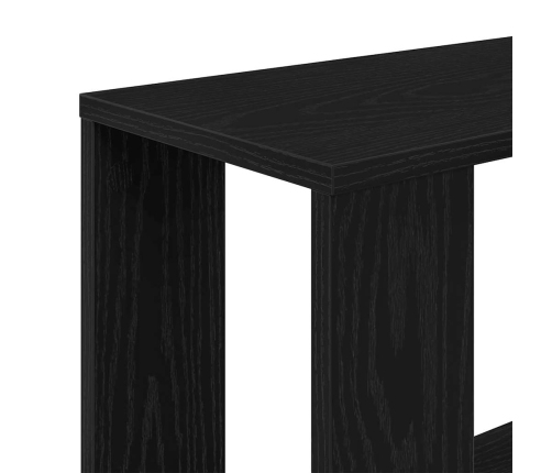 Estantería/divisor madera contrachapada roble negro 45x24x159cm