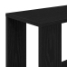 Estantería/divisor madera contrachapada roble negro 45x24x159cm