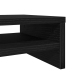 Soporte para monitor de madera de roble negro 100x24x13 cm