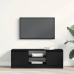 Mueble de TV de madera de roble negro 102x30x36 cm