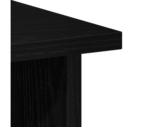 Escritorio roble negro 90x50x74 cm madera de ingeniería