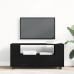 Mueble TV ruedas madera ingeniería roble negro 102x34,5x43cm