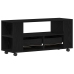 Mueble TV ruedas madera ingeniería roble negro 102x34,5x43cm