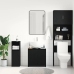 Armario de baño madera contrachapada negro roble 60x33x60 cm