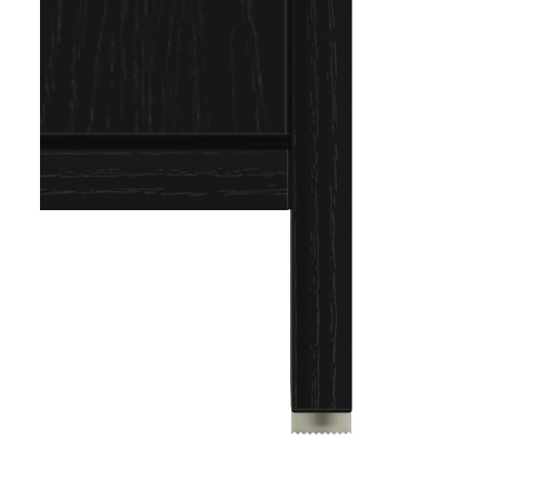 Armario de baño madera contrachapada negro roble 60x33x60 cm