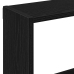 Estante de pared roble negro 90x16x78 cm madera de ingeniería