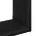 Estante de pared roble negro 90x16x78 cm madera de ingeniería