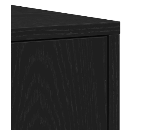 Mueble de baño de madera de roble negro 30x30x183,5 cm