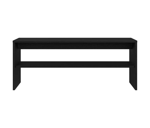 Mueble para TV madera contrachapada roble negro100x40x40 cm