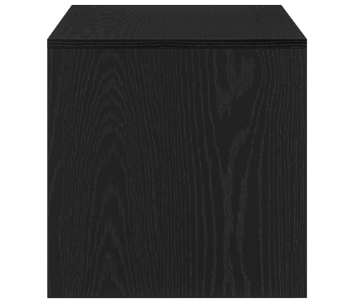 Mueble para TV madera contrachapada roble negro100x40x40 cm